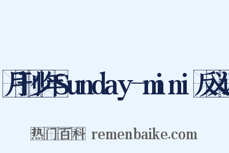 月刊少年Sunday-mini反义词是什么意思的图片